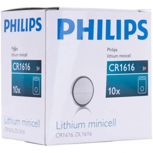 Set 10 Buc Baterie Philips Litiu CR1616/00B